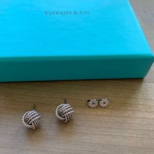 Tiffany Knot earrings - sterling silver